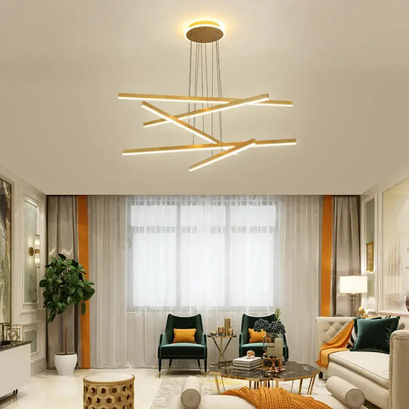 Modern gold decorbites luminous ceiling plate chandelier dining room