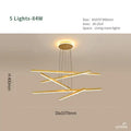 Modern gold decorbites luminous ceiling plate chandelier dining room