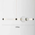 Modern amber & green luna glass tube chandelier dining room light