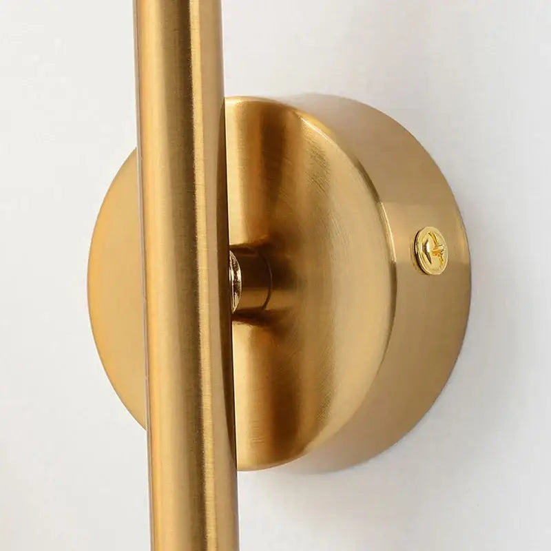 Modern gold glass ball led wall sconce bedroom minimalist light