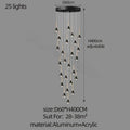 Decorbites luxe loft black & gold chandelier living room pendant light