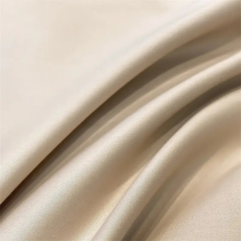 Luxurious white satin egyptian cotton duvet cover bedroom bedding set