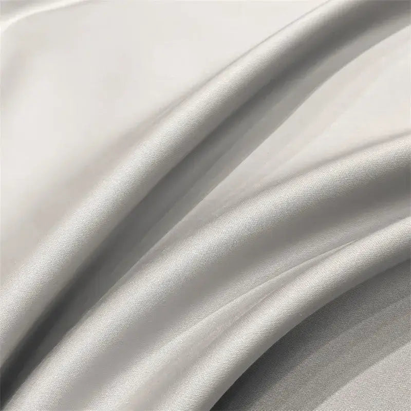 Luxurious white satin egyptian cotton duvet cover bedroom bedding