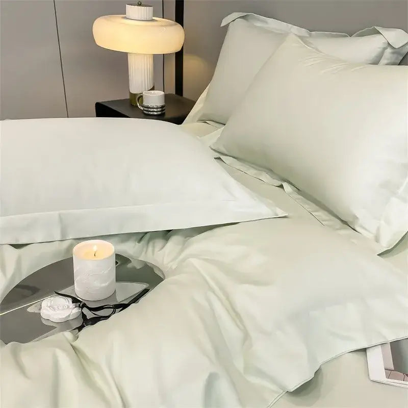 Slate blue egyptian cotton duvet cover set bedroom bedding