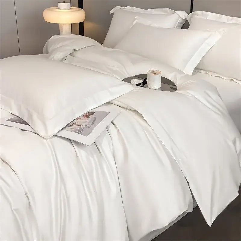 Slate blue egyptian cotton duvet cover set bedroom bedding