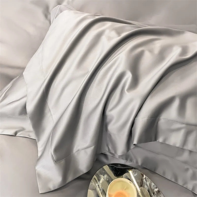 Sage green satin 1000tc duvet cover bedroom bedding set