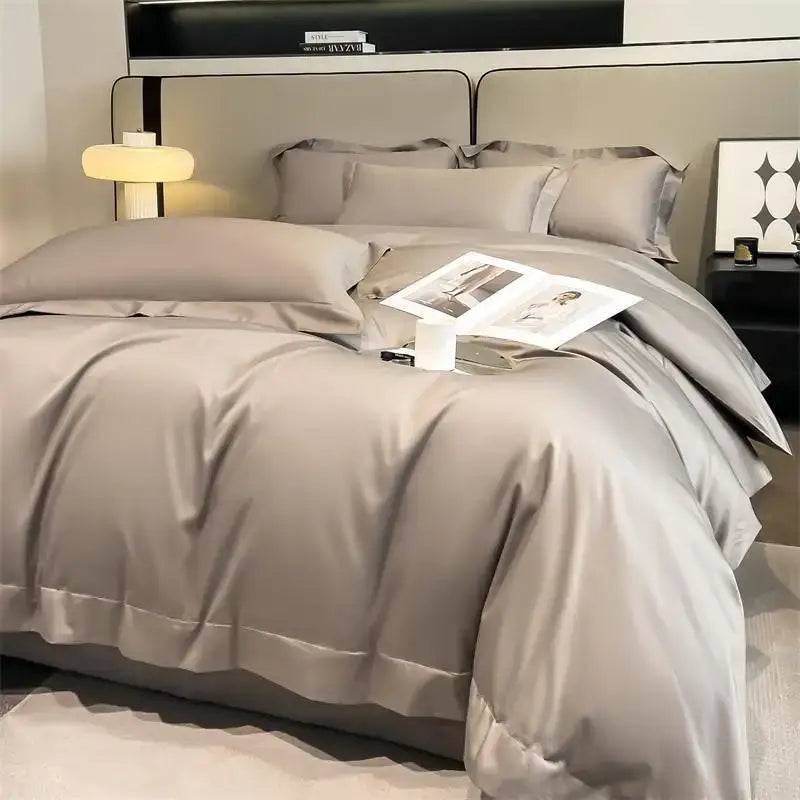 Sage green satin 1000tc duvet cover bedroom bedding set