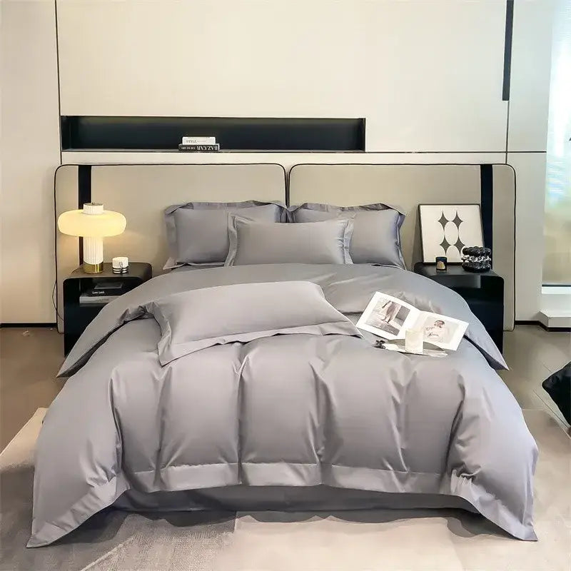 Sage green satin 1000tc duvet cover bedroom bedding set