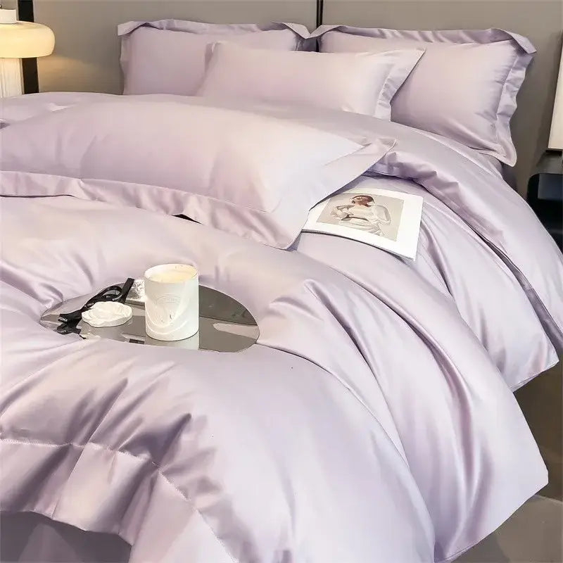 Sage green satin 1000tc duvet cover bedroom bedding set