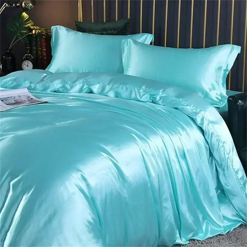Luxurious gold mulberry silk bedding set bedroom duvet cover