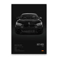 Luxury black glossy cars canvas wall art for living room