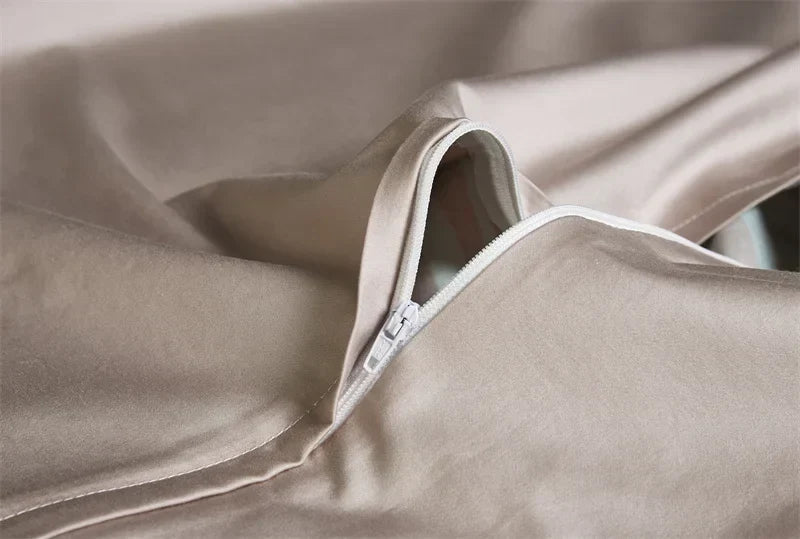 Botanical flamingo leaf egyptian cotton duvet cover bedroom set