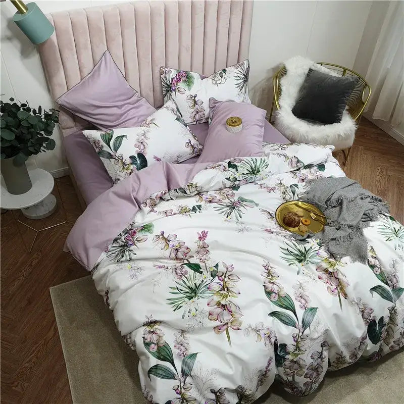 Pastel marine egyptian cotton duvet cover set bedroom bedding