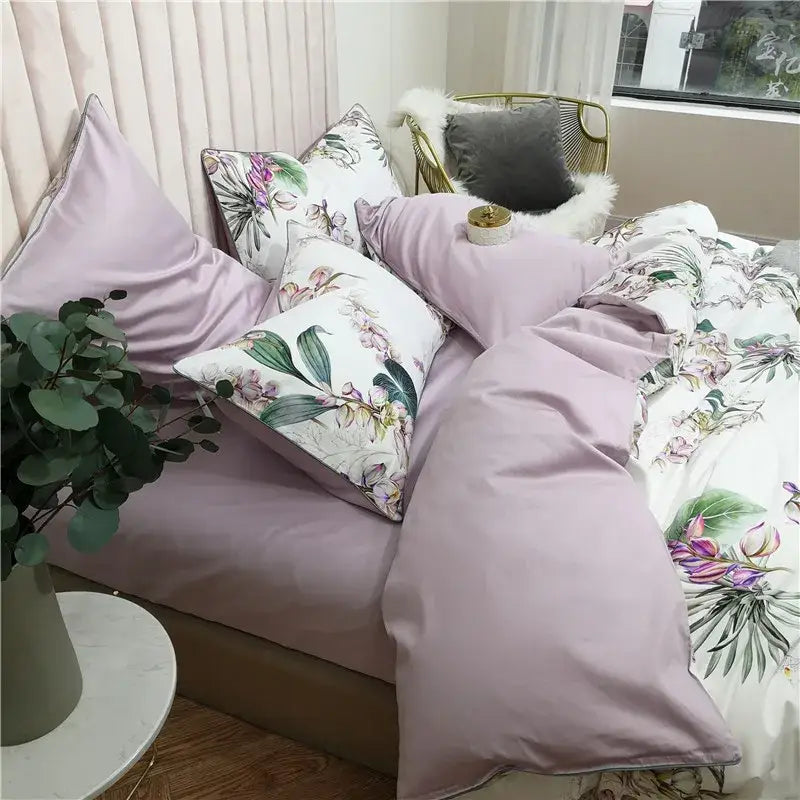Pastel marine egyptian cotton duvet cover set bedroom bedding
