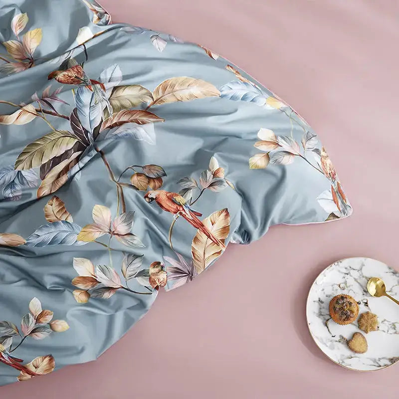 Pastel marine egyptian cotton duvet cover set bedroom bedding