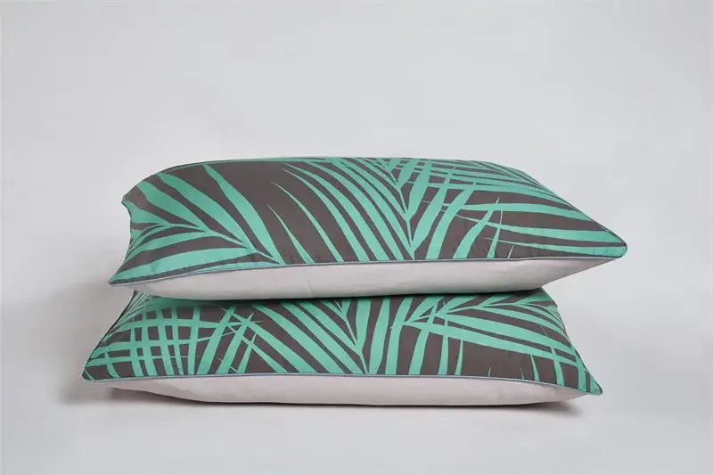 Luxury teal & pink egyptian cotton duvet cover bedroom bedding set