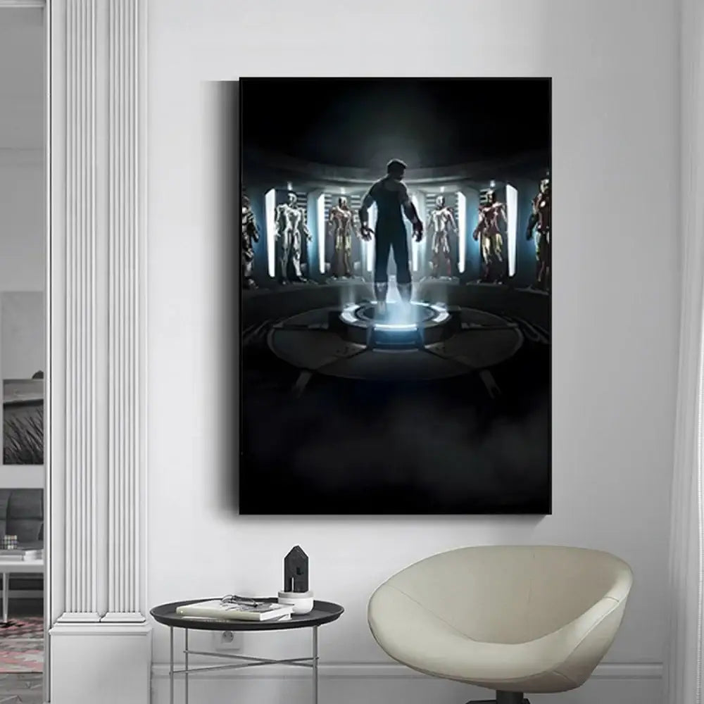 Marvel iron man red & gold diamond painting bedroom wall decor
