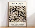 Minimalist beige matisse floral art print bedroom framed poster