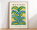 Abstract matisse floral art framed print living room wall decor