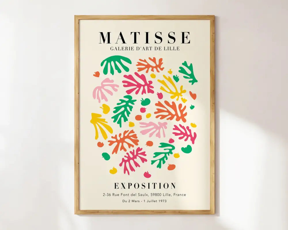 Matisse floral canvas pink and orange seated figure bedroom art