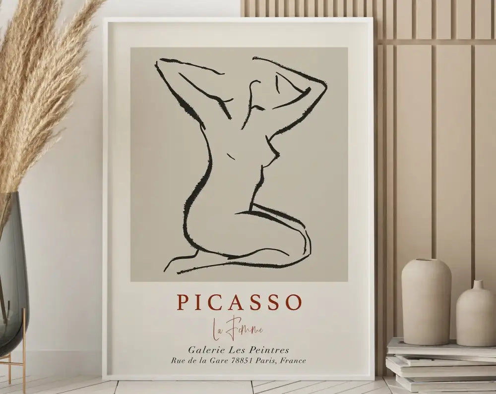 Matisse flower poster pink floral wall art for bedroom or living room