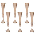 Elegant gold metal flower stand vase candle holder for dining room