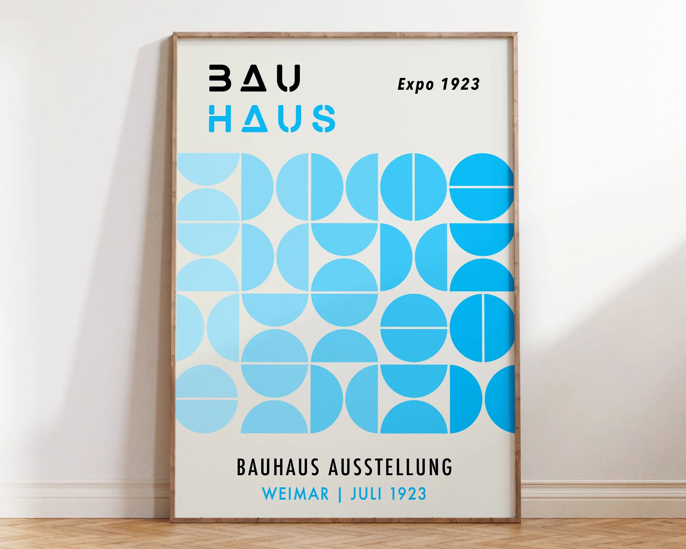 Mid century bauhaus pink & red canvas print living room wall decor