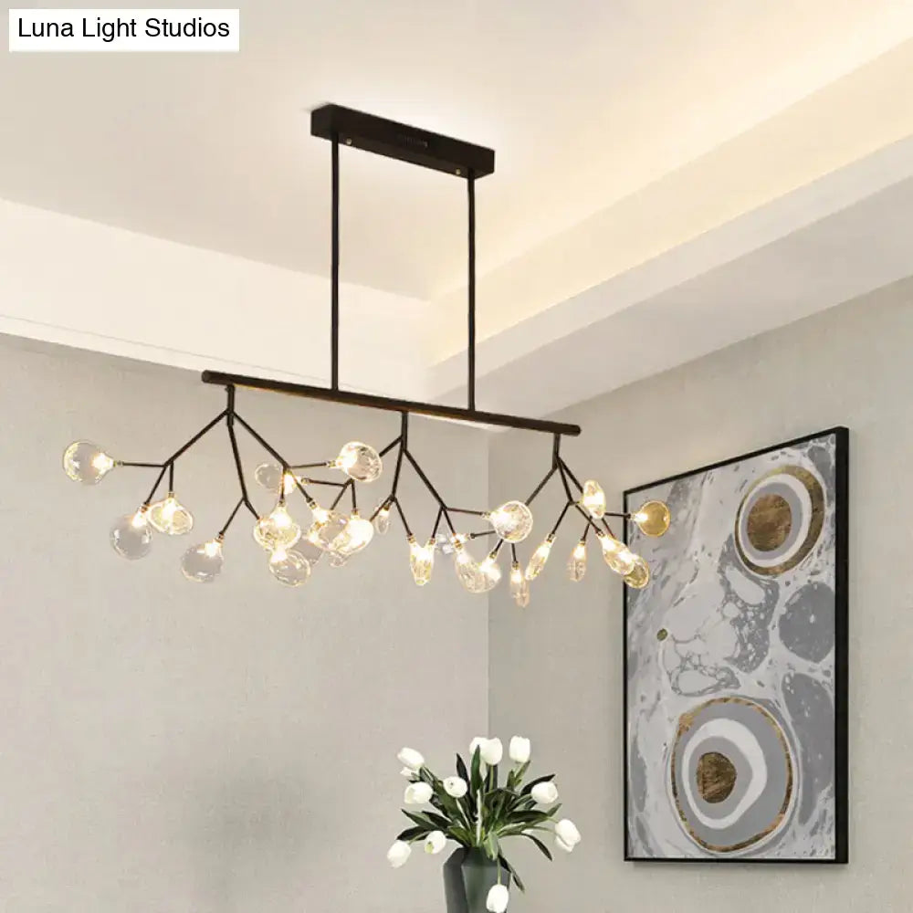 Minimalist black firefly glass lamp dining room 220v-240v chandelier