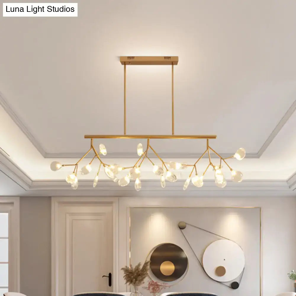 Minimalist black firefly glass lamp dining room 220v-240v chandelier