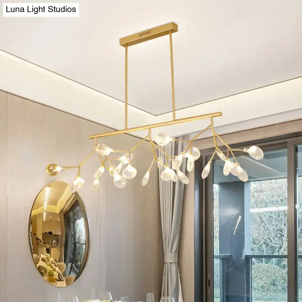 Minimalist black firefly glass lamp dining room 220v-240v chandelier