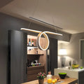 DecorBites™ Minimalist Grey LED Pendant Light with Metal Shade for Dining Room Island in Warm/White Light