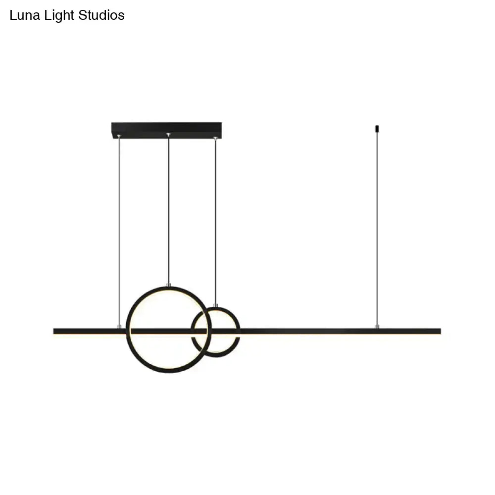 Modern gold minimalist ring light fixture kitchen ceiling light