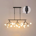 Minimalistic black acrylic twig ceiling pendant – dining room light