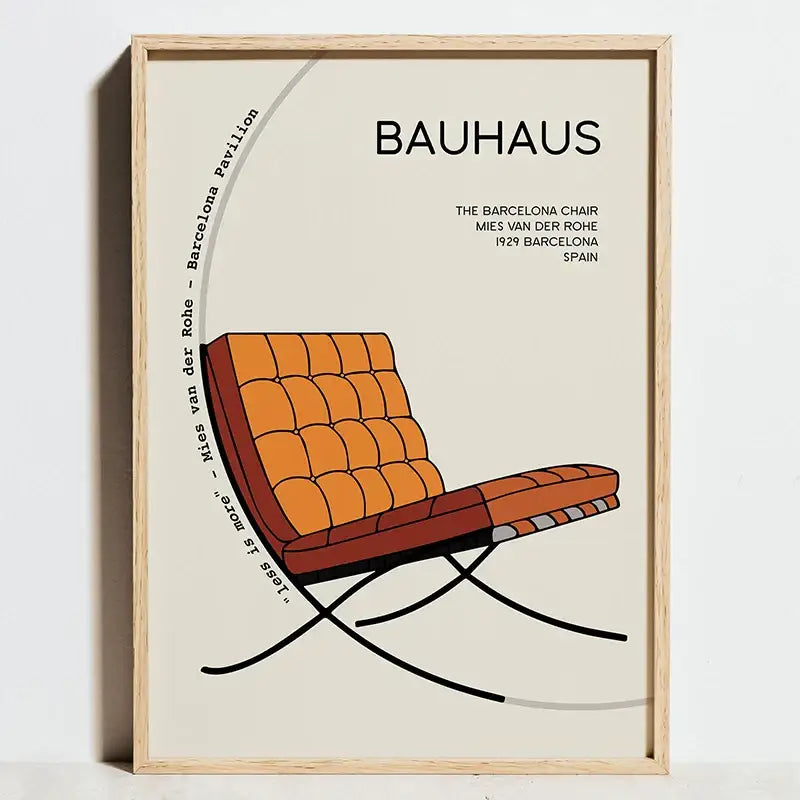 Modern bauhaus exhibition posters living room geometric wall art