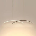 Modern black & white arc ceiling led pendant light for living room