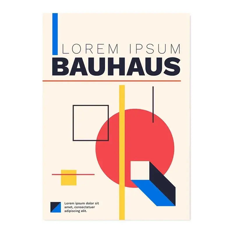 Matisse papiers découpés white bauhaus canvas print living room art