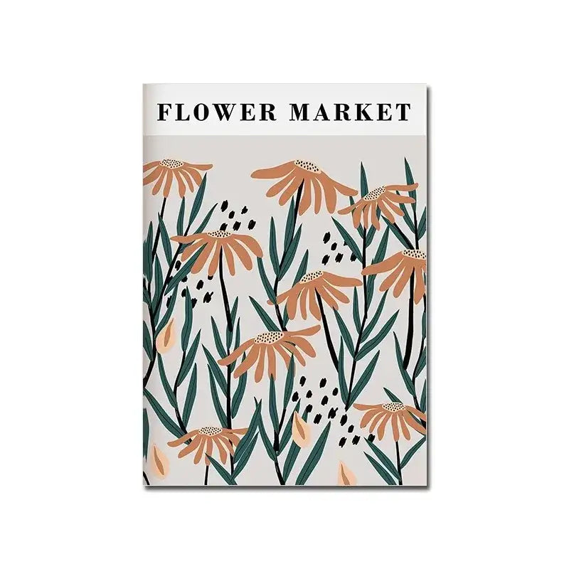 Minimalist blue bauhaus canvas print living room wall art