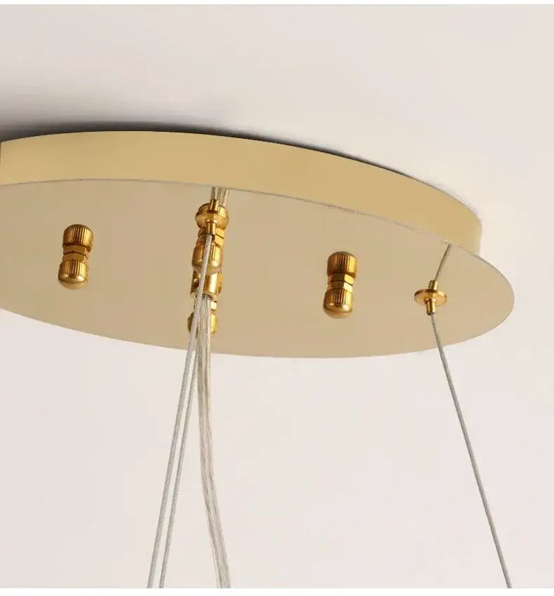 Modern golden branch crystal ceiling chandelier dining room led lighting