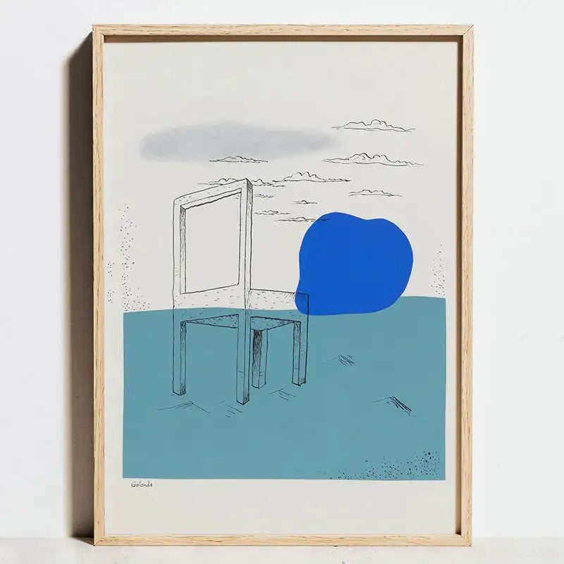 Modern geometric bauhaus exhibition posters living room framed art