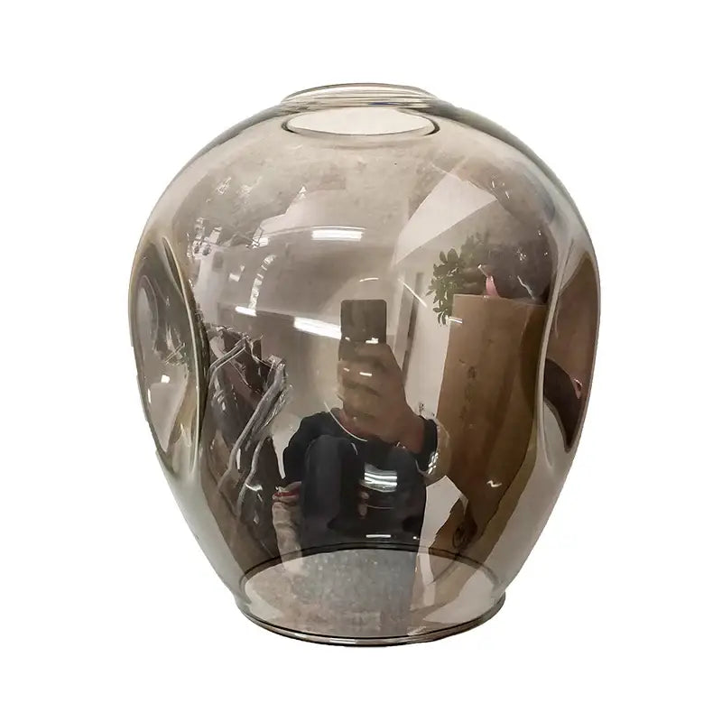Modern green glass ball led chandelier dining room light