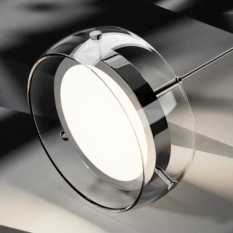 Modern black glass dining table pendant light