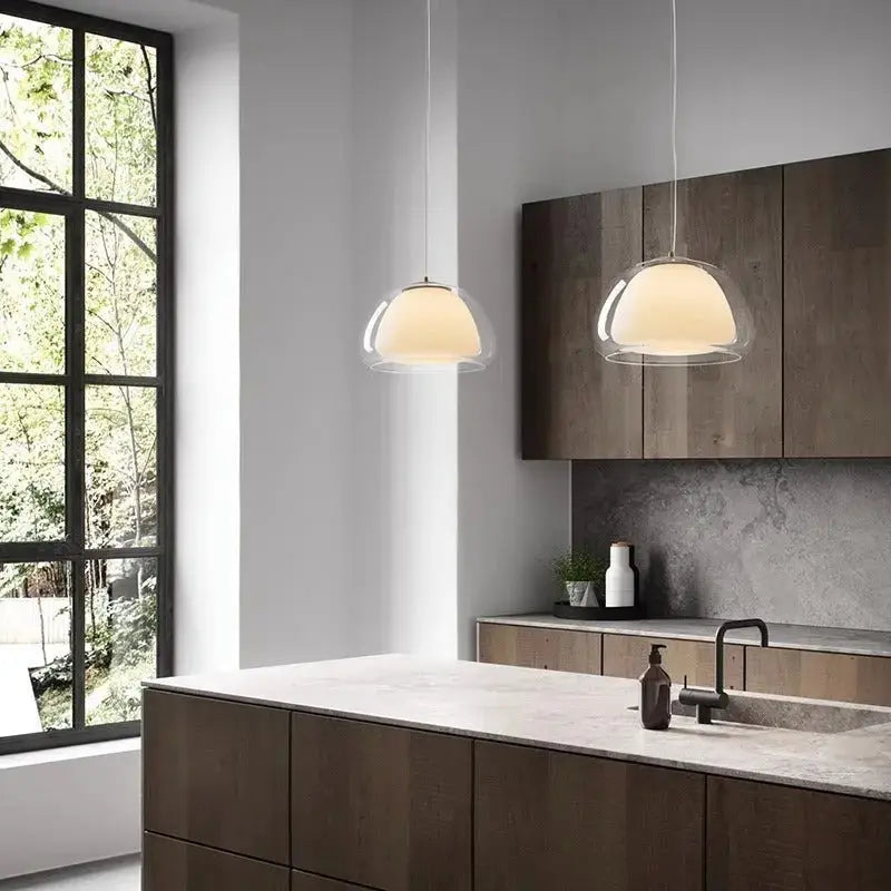 Modern jelly globe glass pendant light kitchen island lighting