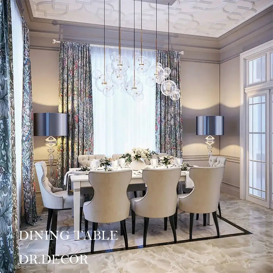 Modern led bubble 15 globe chandelier dining room glass pendant light