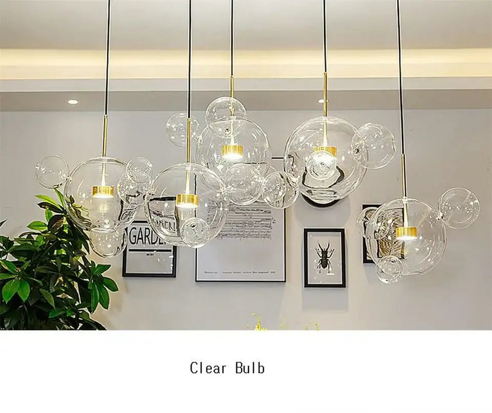 Modern geometric 25 globe led bubble chandelier living room light