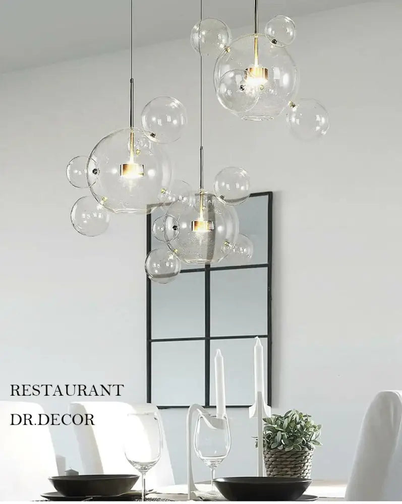 Modern geometric 25 globe led bubble chandelier living room light