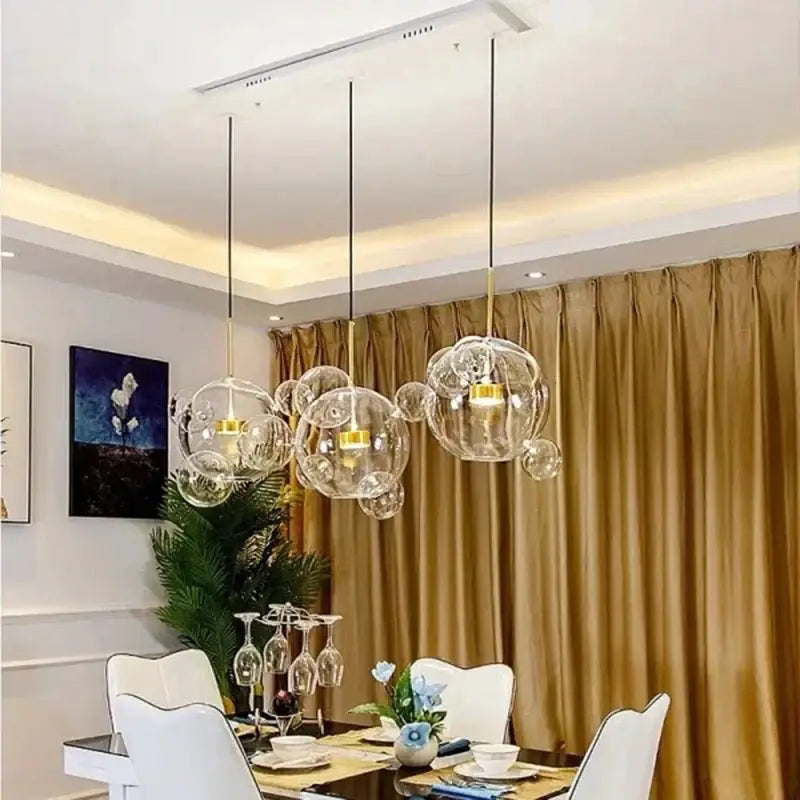 Modern geometric 25 globe led bubble chandelier living room light