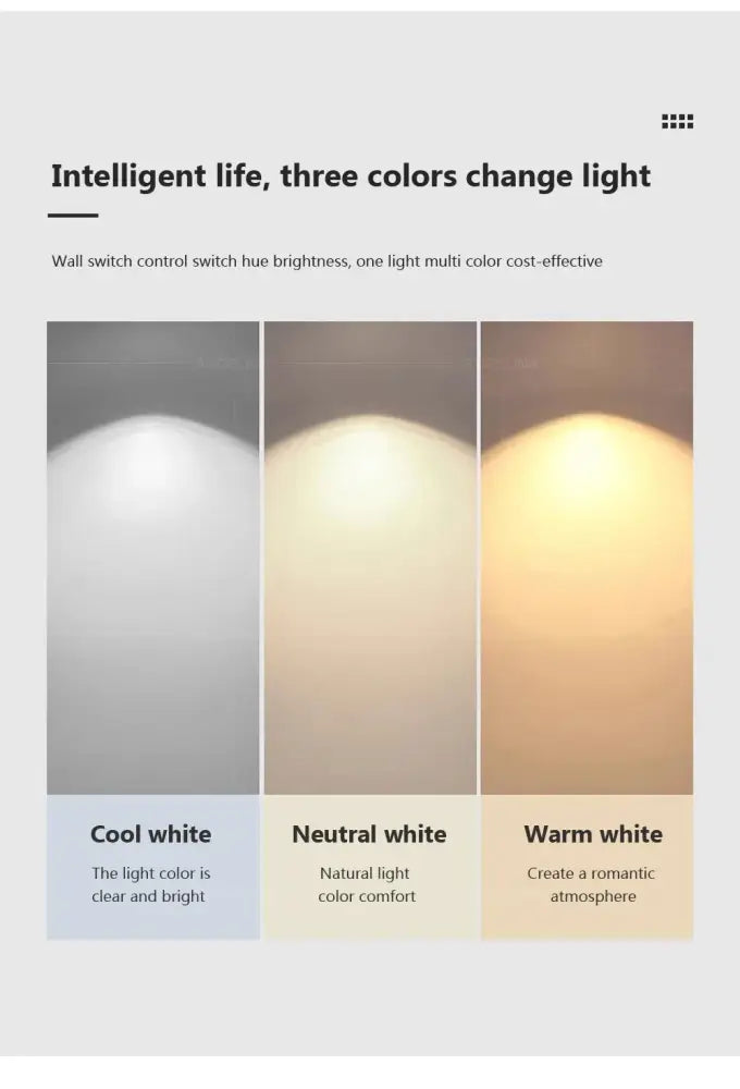 Modern white circular led ceiling light – living room warm glow
