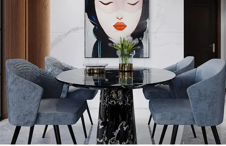 Modern gold & black led chandelier – living room minimalist light