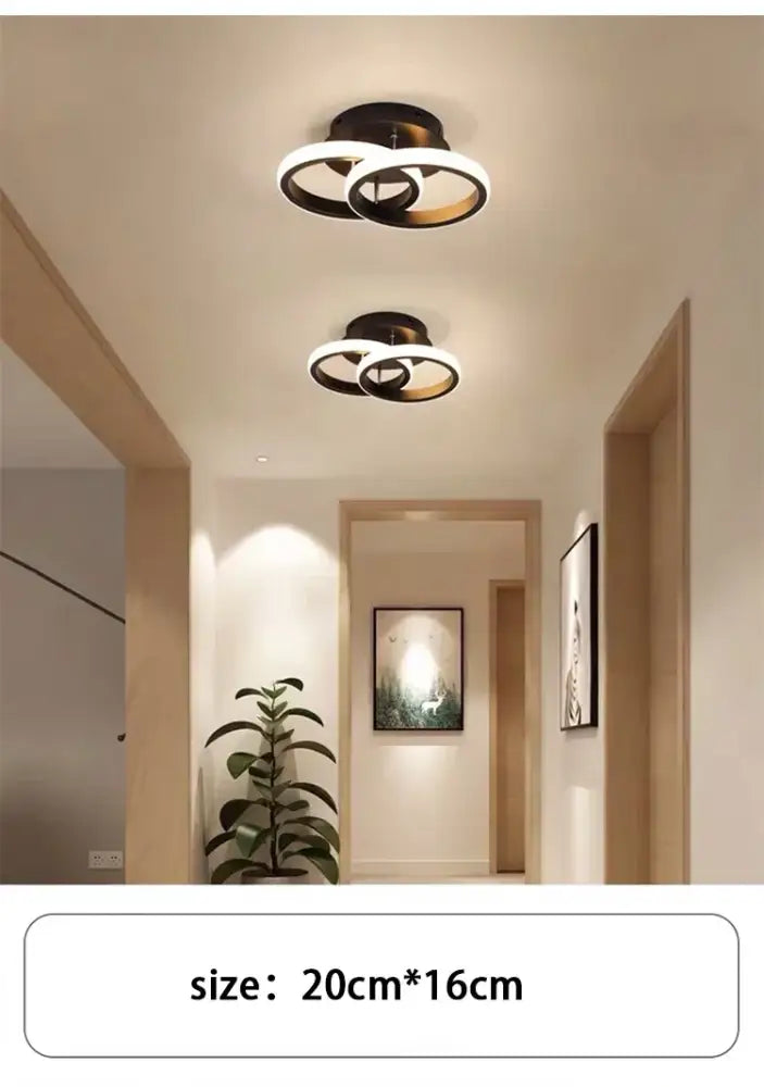 Modern black & white geometric led chandelier living room three color