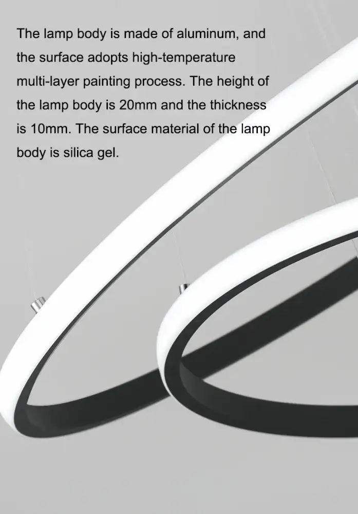 Modern black spiral led pendant lamp warm white dining room